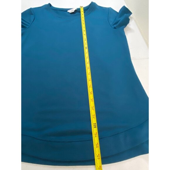 Danskin Women's Blue Athletic T-Shirt Short Sleeve Size XS Stretch - Picture 10 of 11